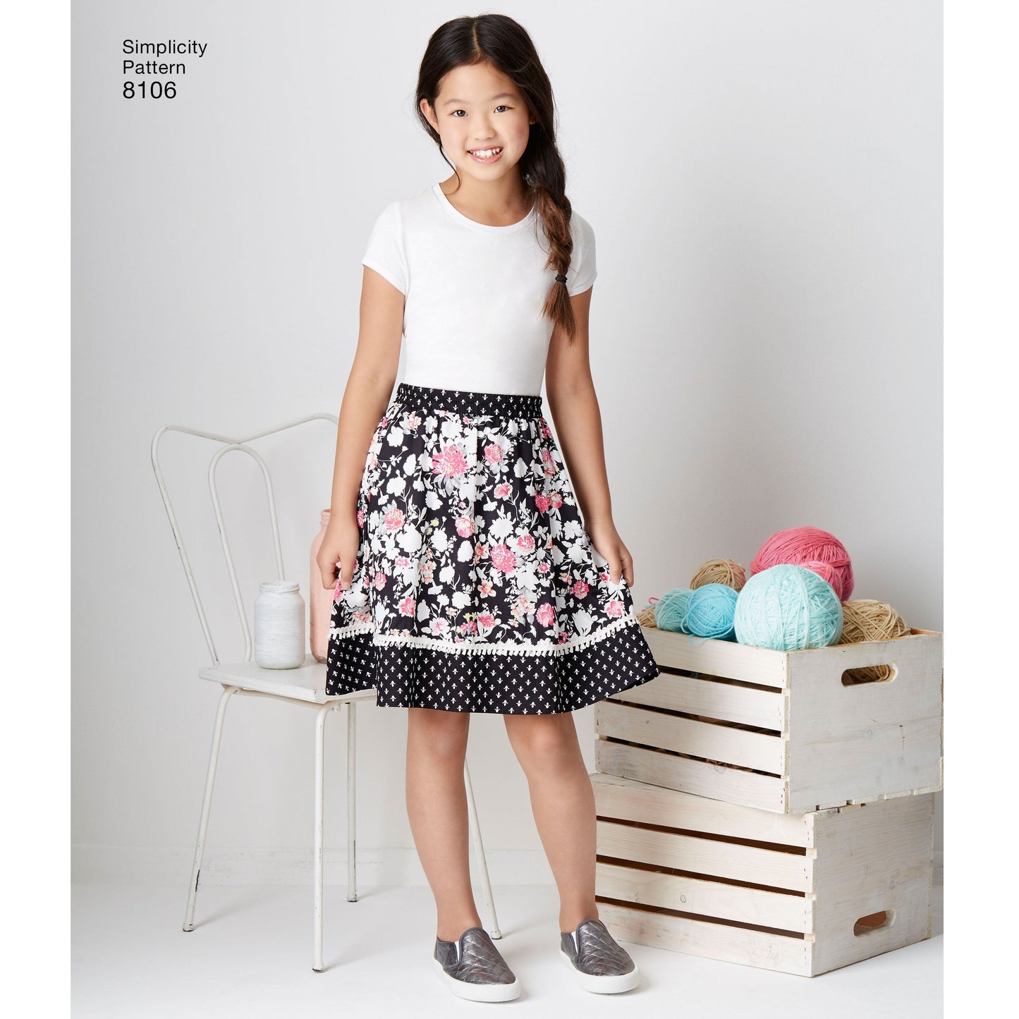 Simplicity Pattern 8106 Learn To Sew Skirts for Girls and Girls Plus