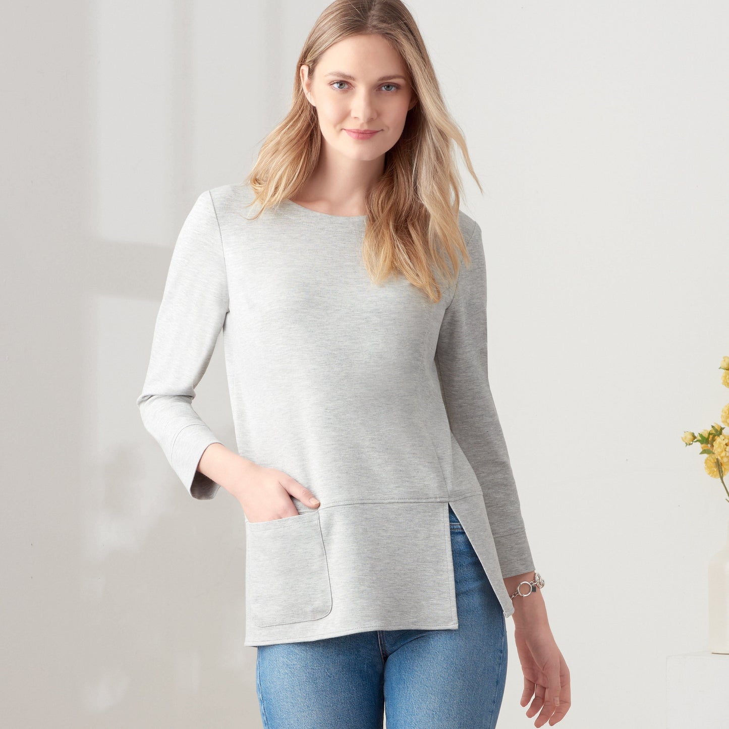 Simplicity Pattern 9275 Misses' Knit Tops In Two Lengths