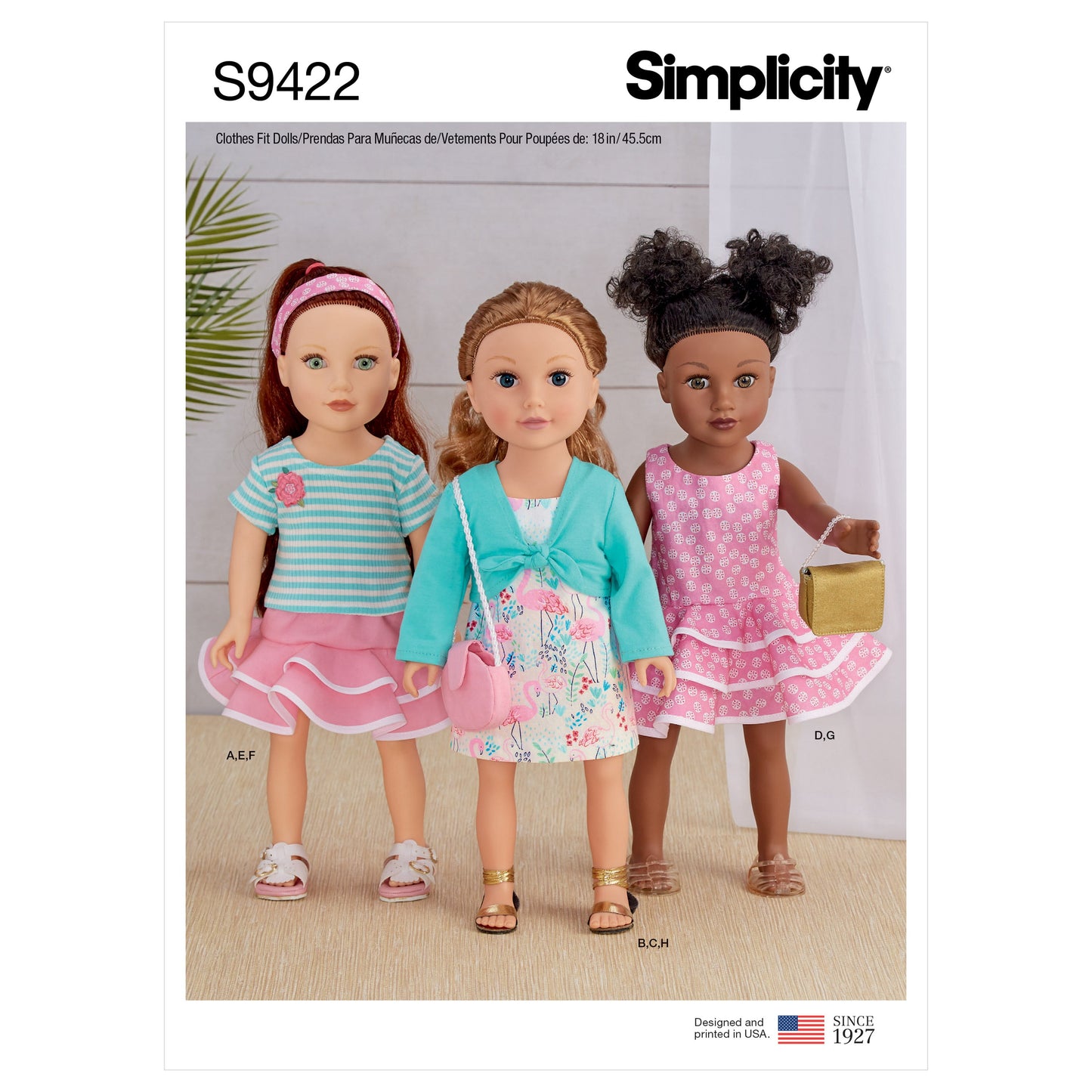 Simplicity Pattern 9422 18" Doll Clothes