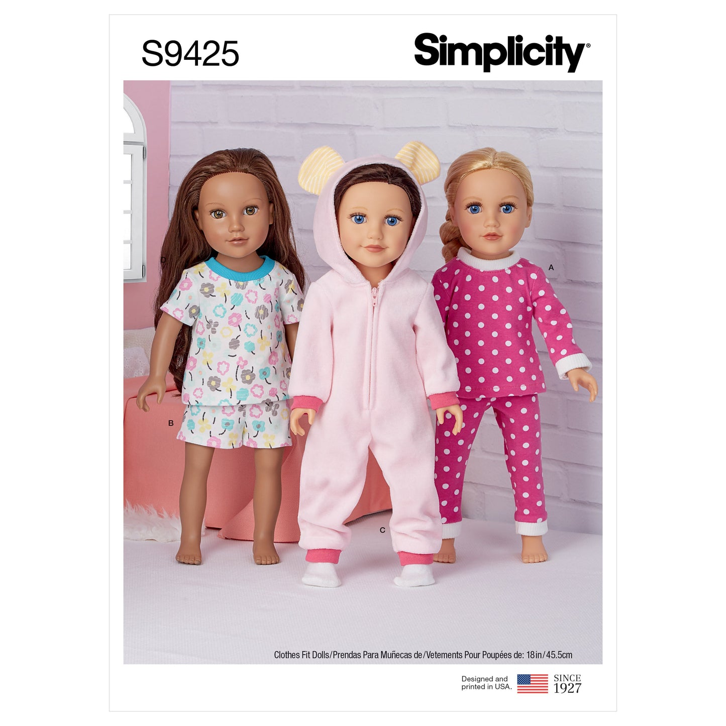 Simplicity Pattern 9425 18" Doll Clothes