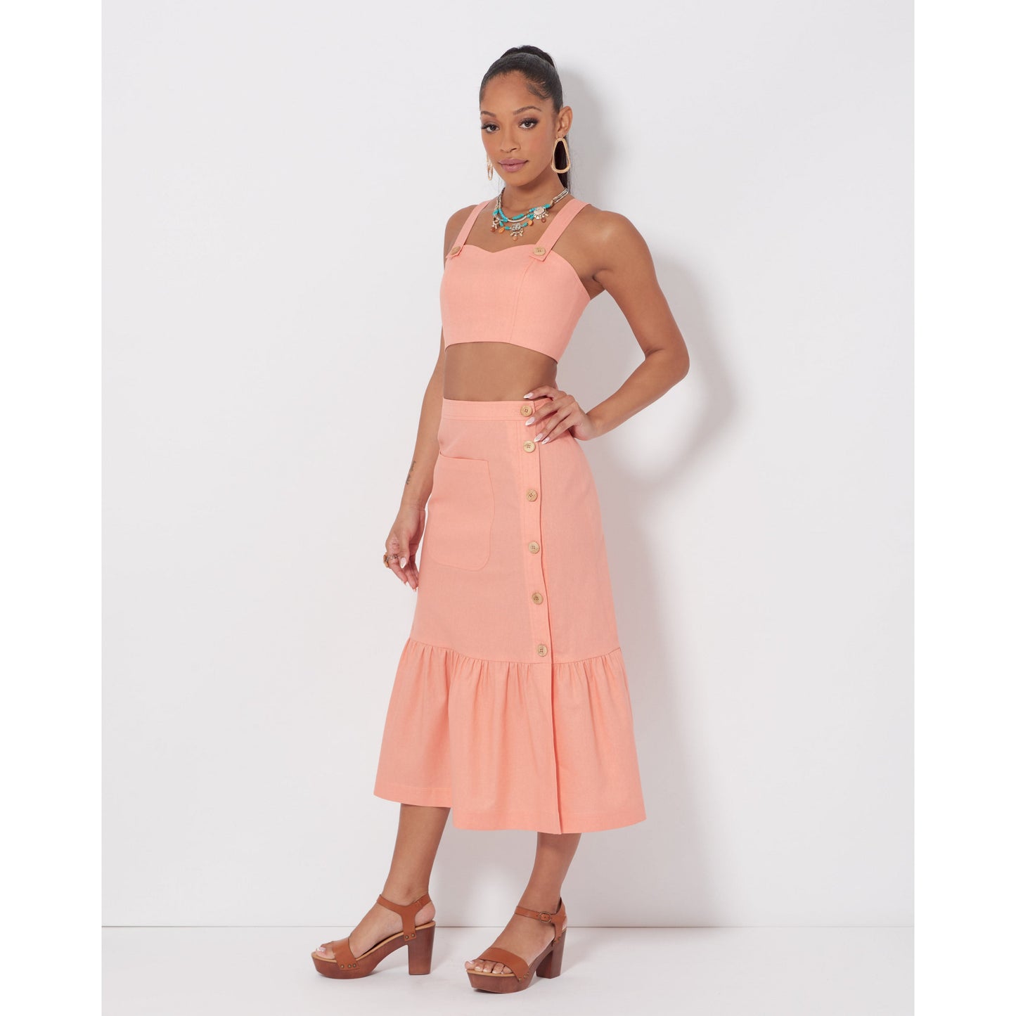Simplicity Pattern 9552 Misses' Top And Skirts