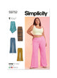 Simplicity Pattern S9752 Plus Size Skirt Pants