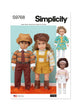 Simplicity Pattern S9768 Undefined Doll Clothes