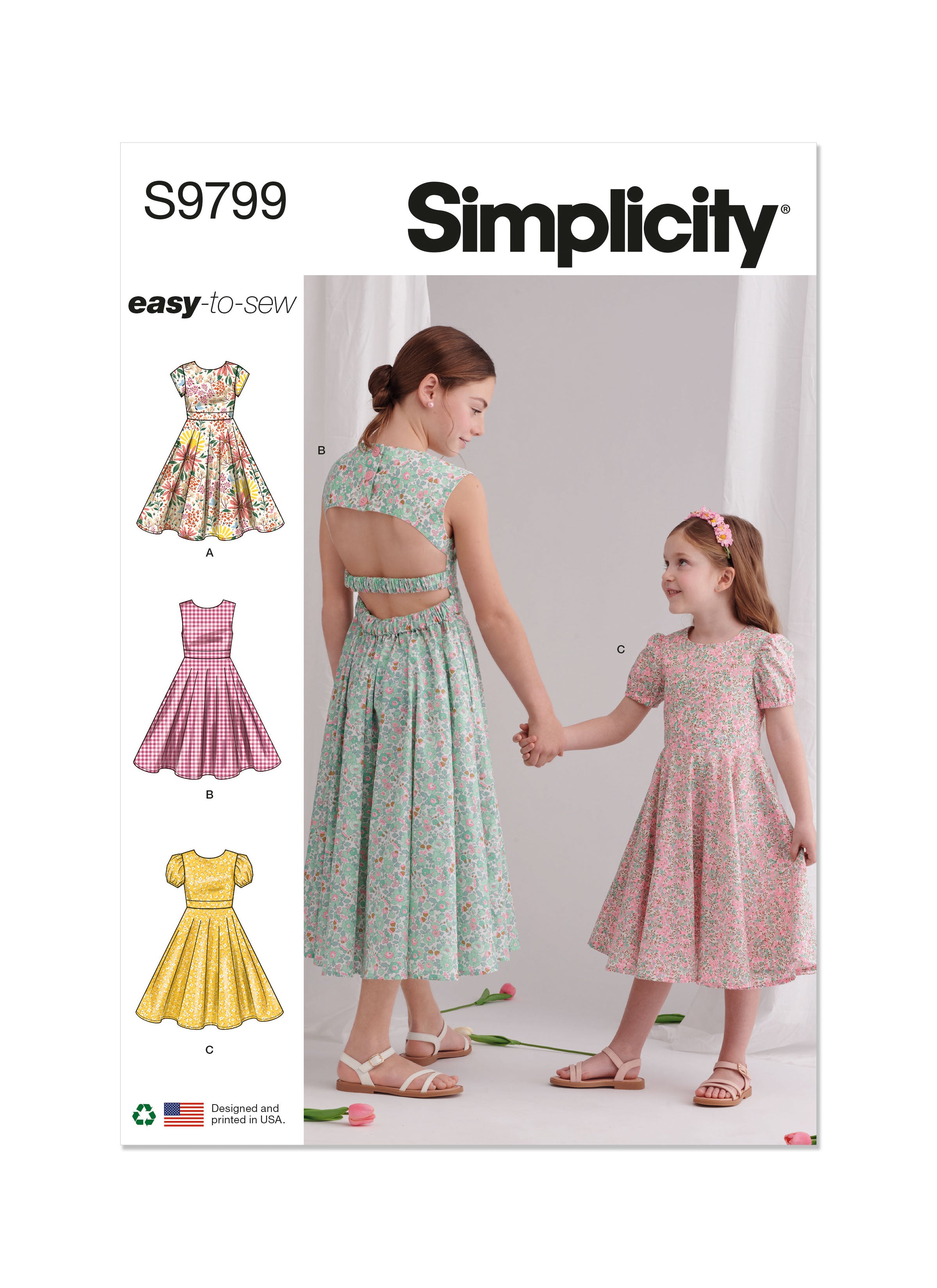 Simplicity Pattern 2377 Girl's Dress