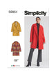 Simplicity Pattern S9854 Misses' Jacket Coat