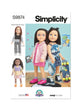 Simplicity Pattern S9874 Doll Clothes