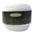 Sullivnas No.60 Crochet and Knitting Yarn, Cotton White- 20g Cotton Yarn