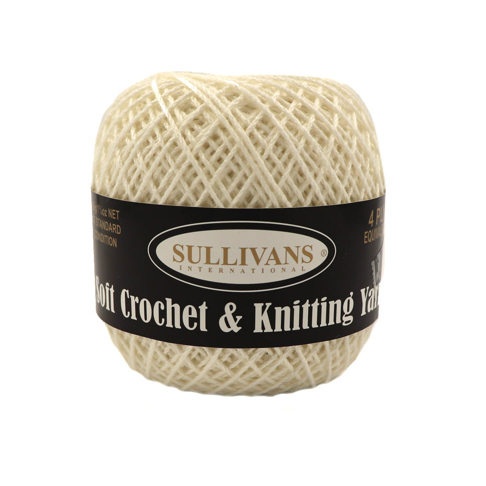 Sullivans Soft 4ply Crochet and Knitting Yarn, 50g Rayon Yarn