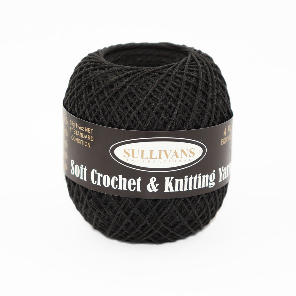 Sullivans Soft 4ply Crochet and Knitting Yarn, 50g Rayon Yarn