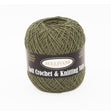 Sullivans Soft 4ply Crochet and Knitting Yarn, Olive- 50g Cotton Yarn