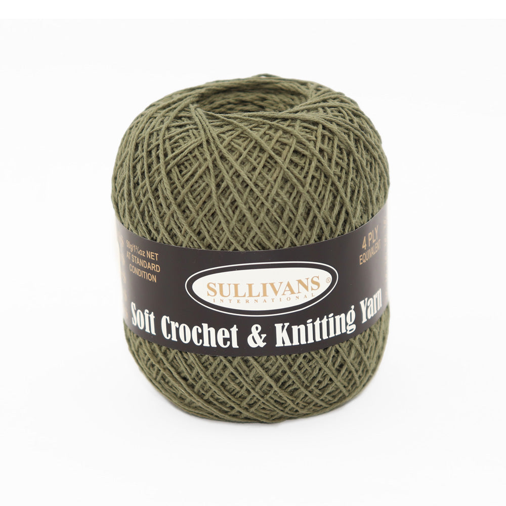 Sullivans Soft 4ply Crochet and Knitting Yarn, 50g Rayon Yarn