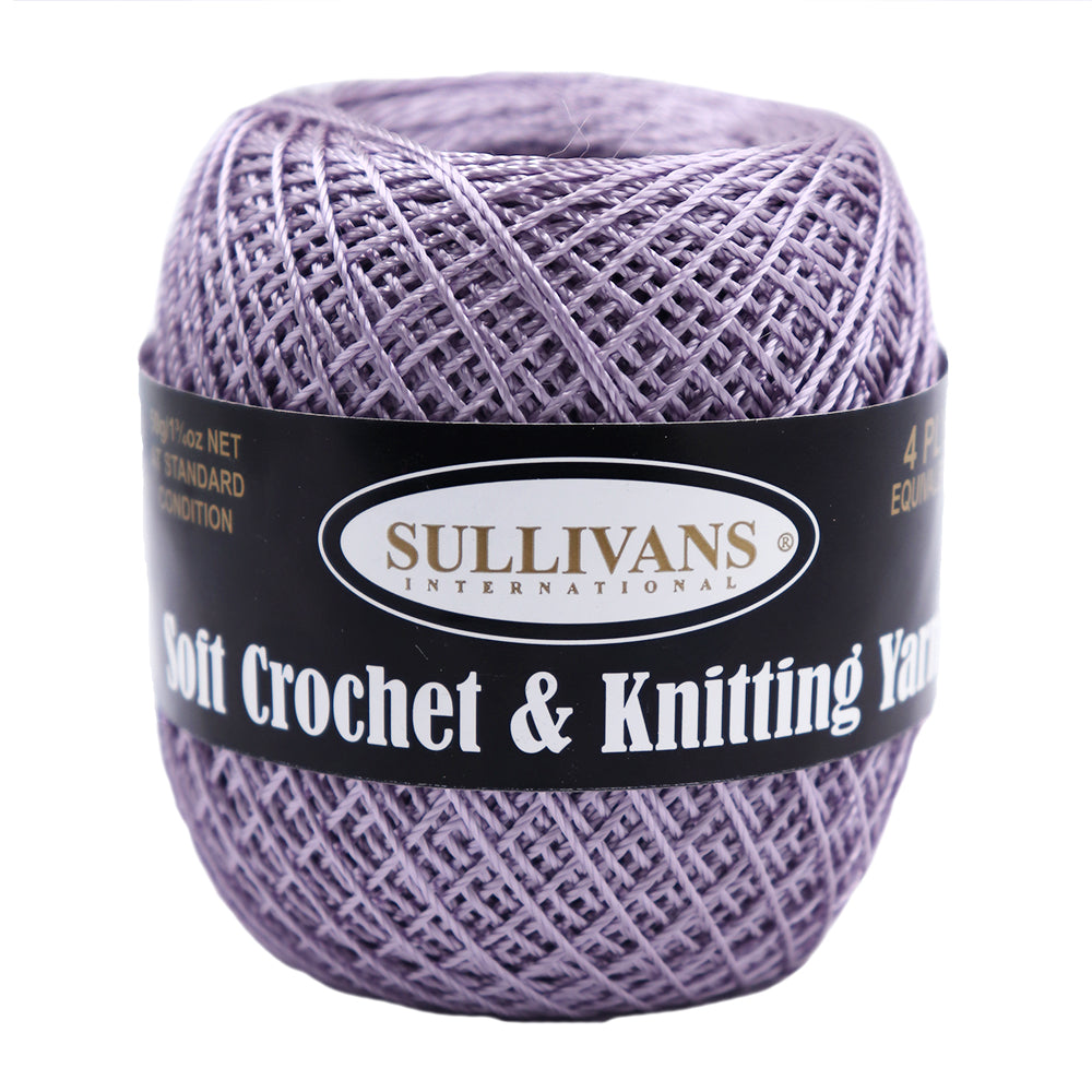 Sullivans Soft 4ply Crochet and Knitting Yarn, 50g Rayon Yarn