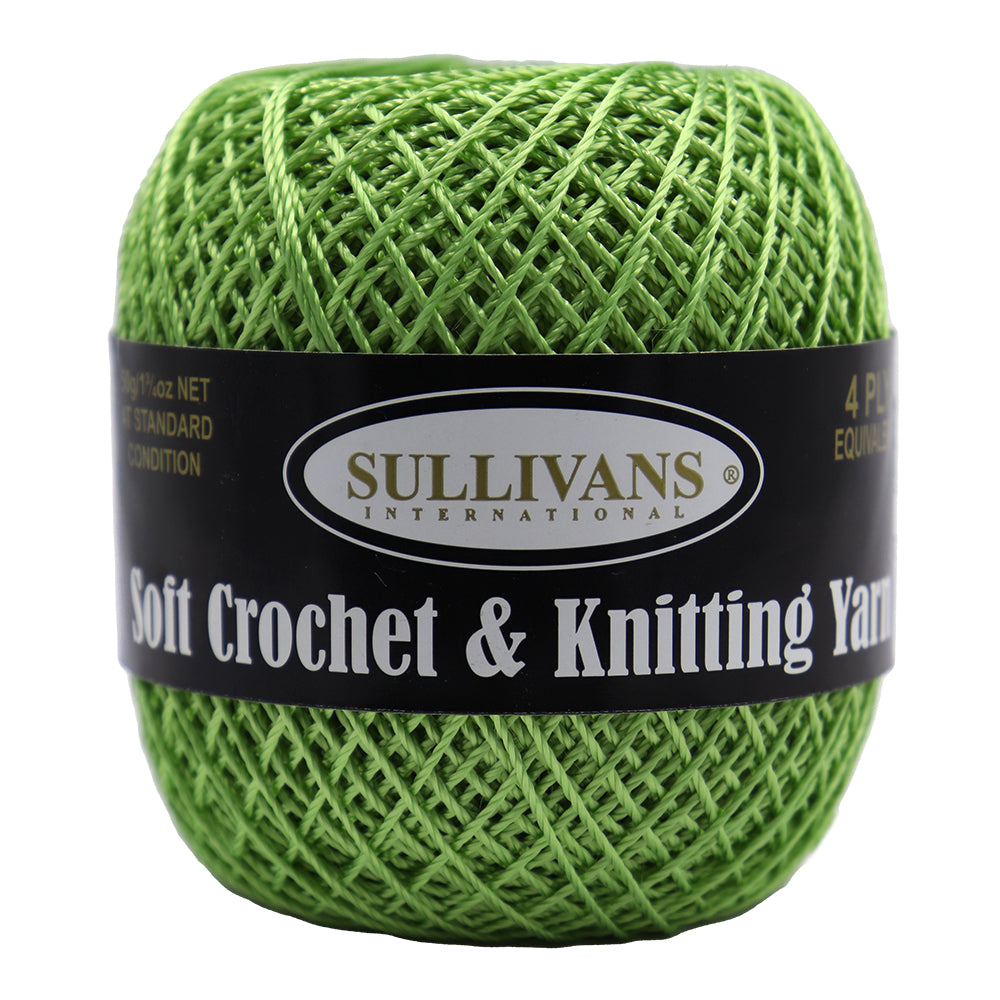 Sullivans Soft 4ply Crochet and Knitting Yarn, 50g Rayon Yarn
