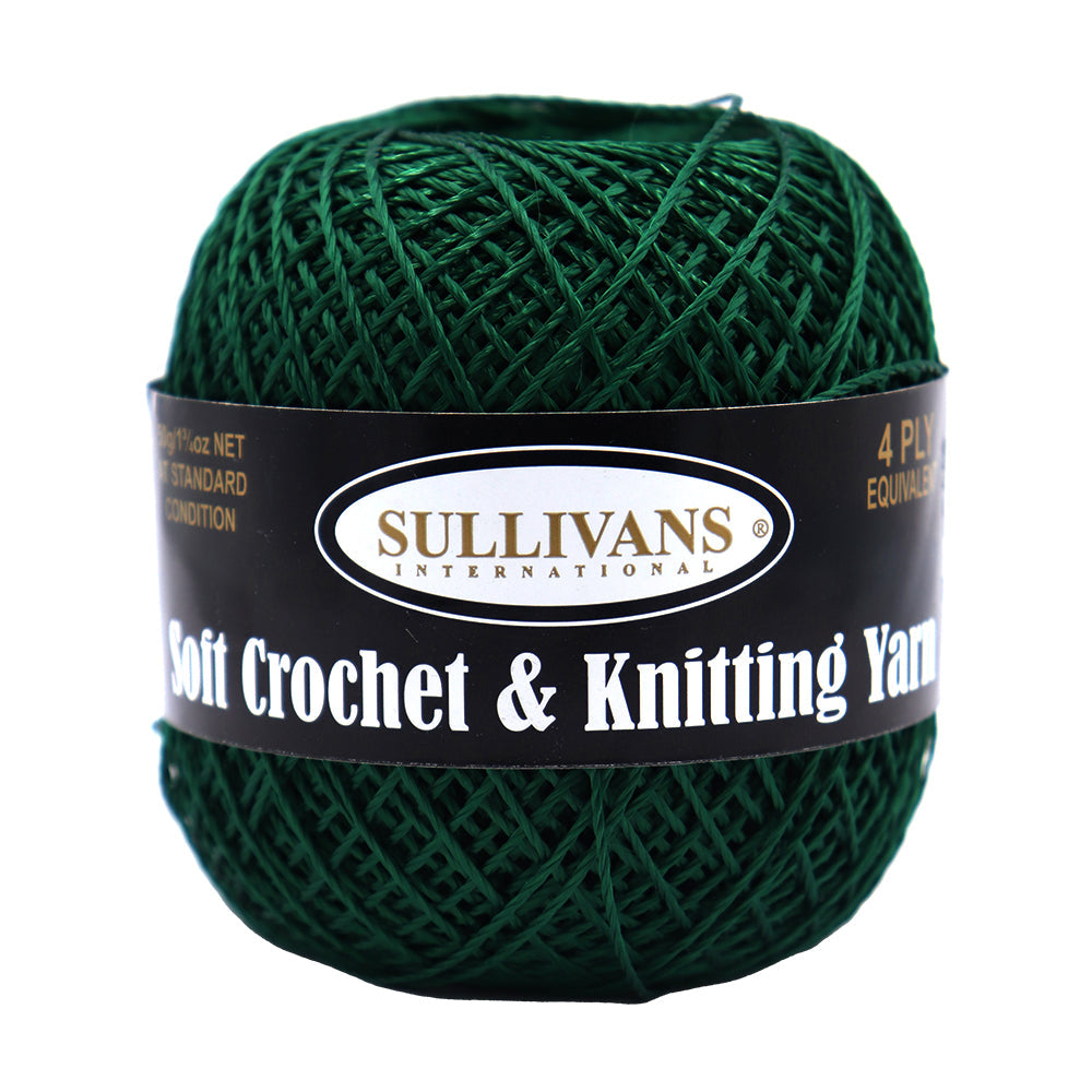 Sullivans Soft 4ply Crochet and Knitting Yarn, 50g Rayon Yarn
