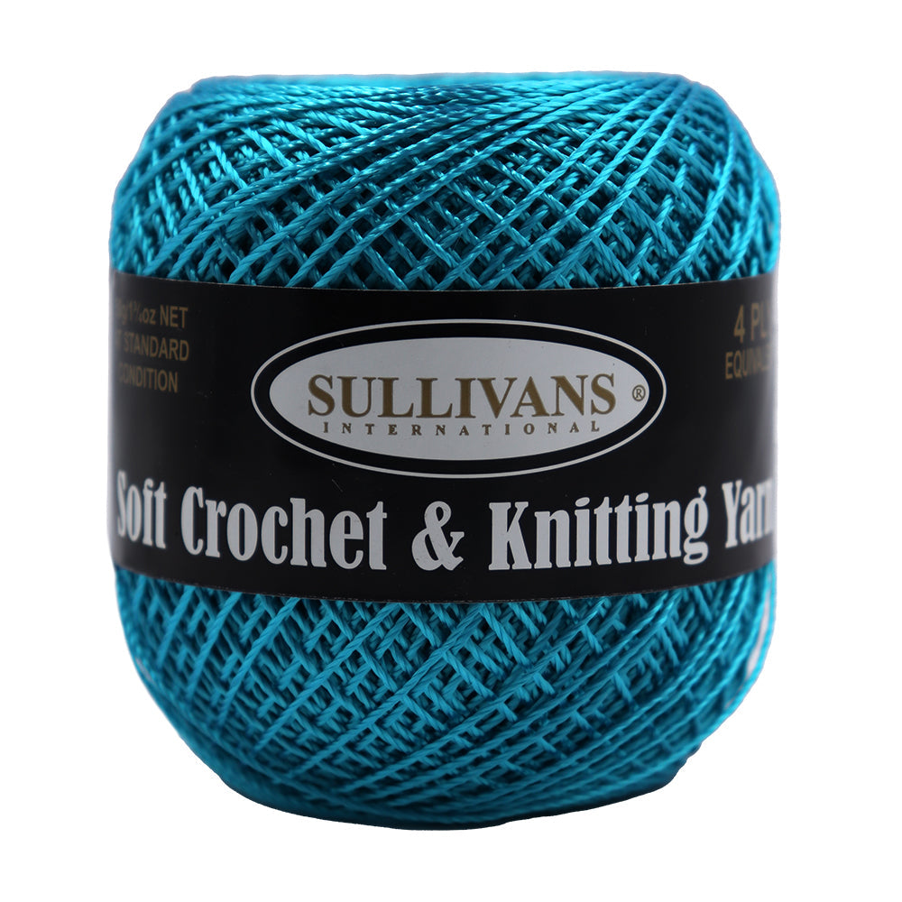 Sullivans Soft 4ply Crochet and Knitting Yarn, 50g Rayon Yarn