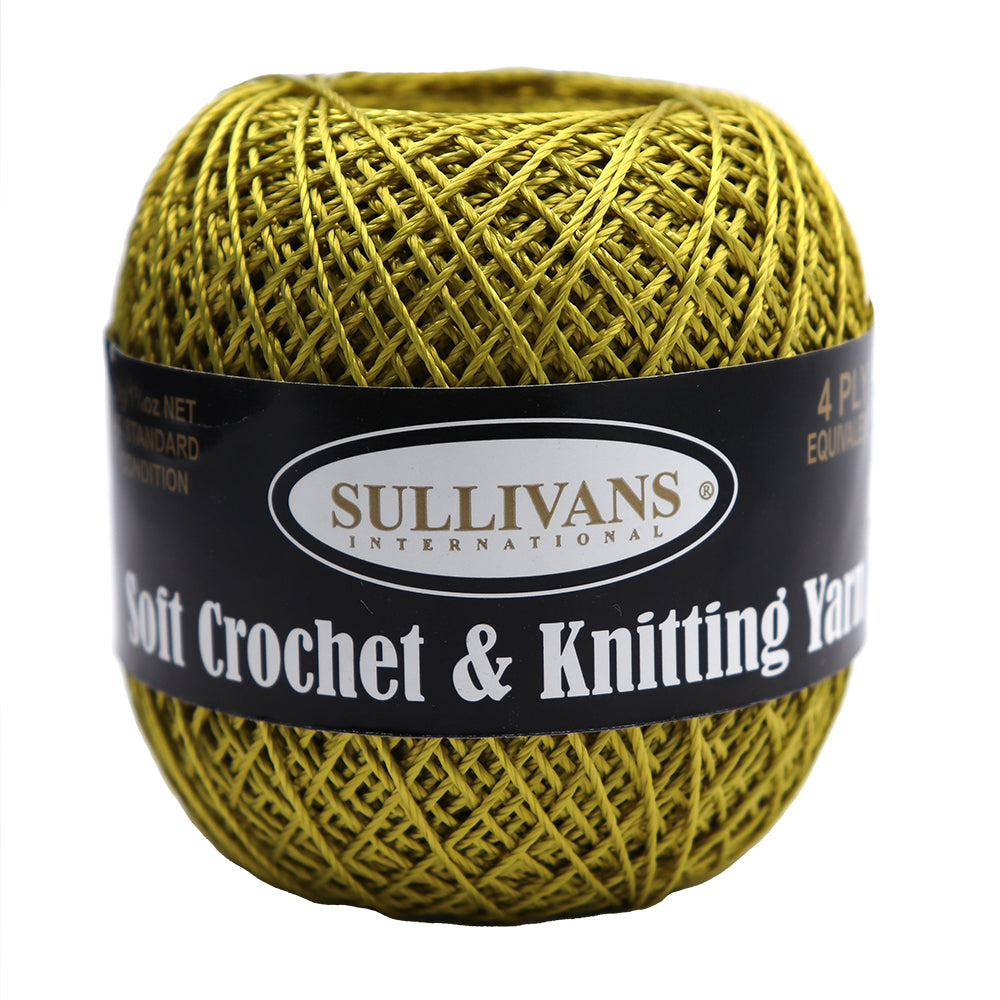Sullivans Soft 4ply Crochet and Knitting Yarn, 50g Rayon Yarn