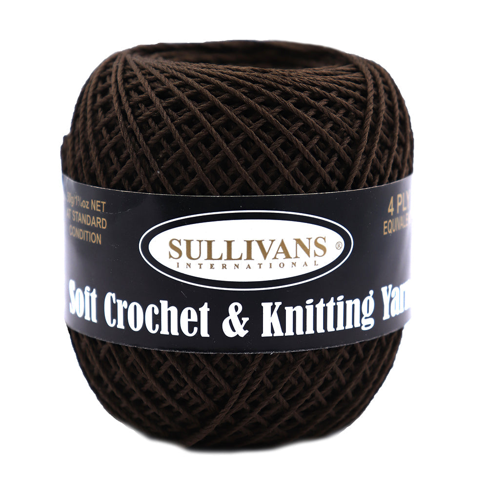 Sullivans Soft 4ply Crochet and Knitting Yarn, 50g Rayon Yarn