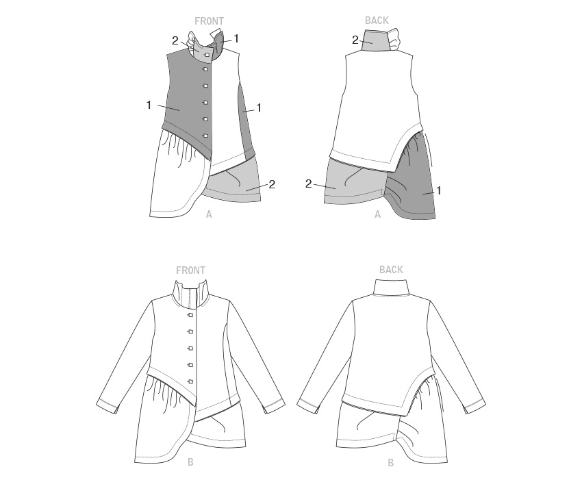 Voguepattern V1817 Misses' Jacket and Vest