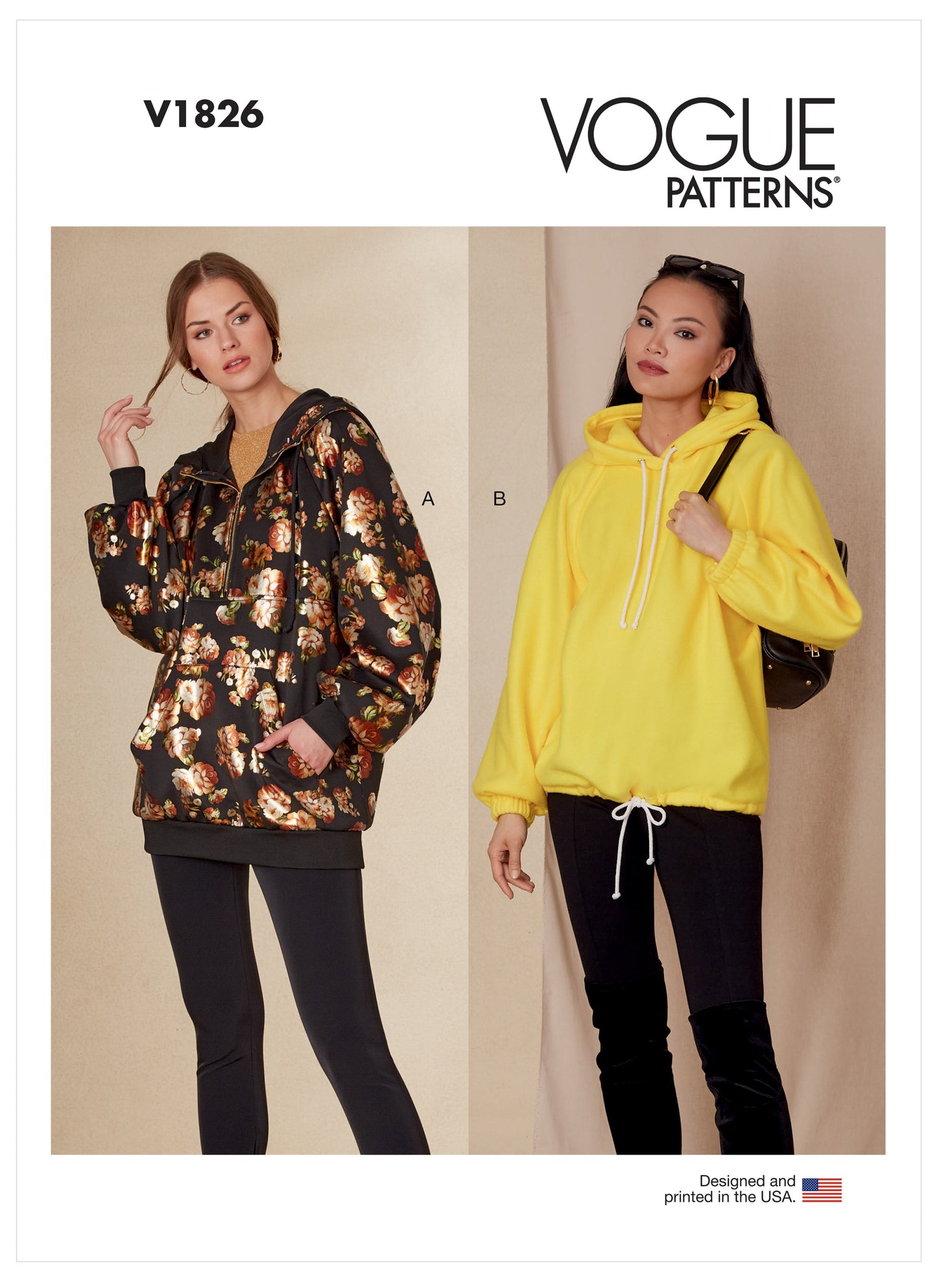 Voguepattern V1826 Misses' Sweatshirts