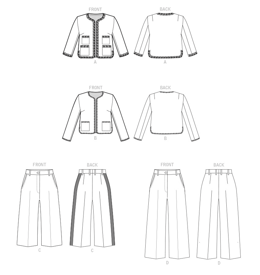Voguepattern V1830 Misses' Jacket and Pants