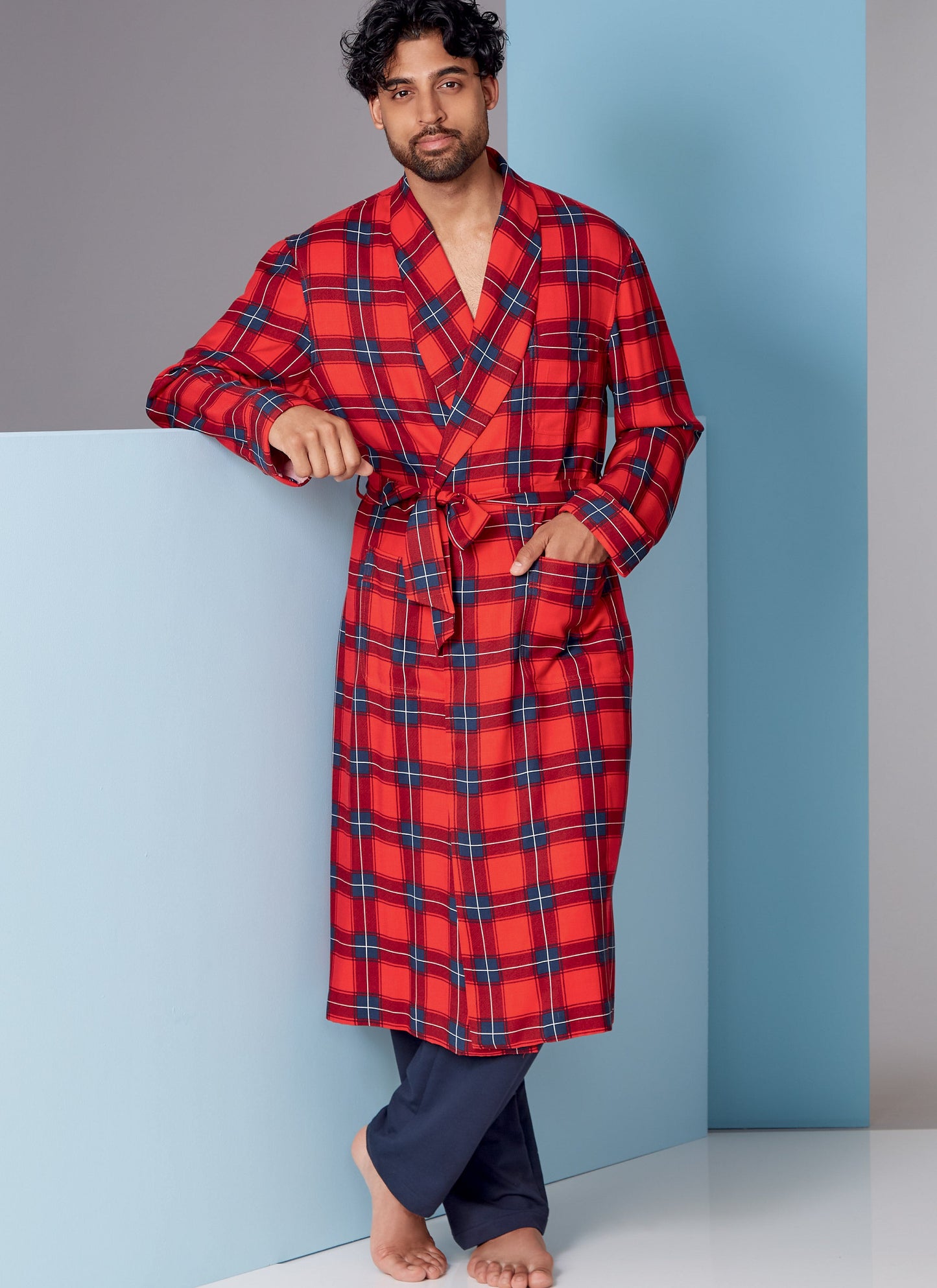 Vogue V1855 Men's Robe And Belt