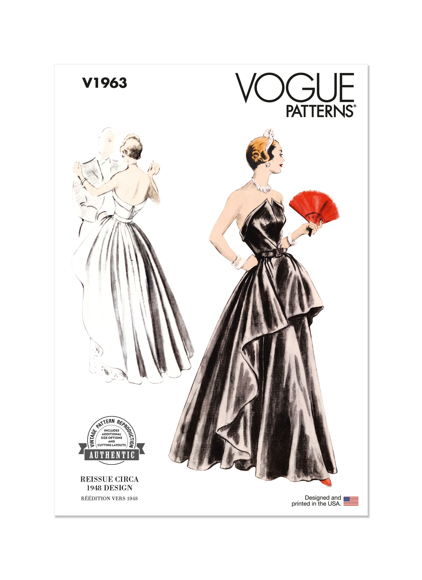 Vogue Pattern V1963 Misses' Dress
