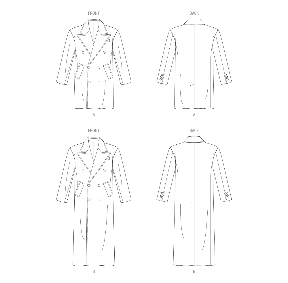Vogue Pattern V1976 Men's Boy Jacket