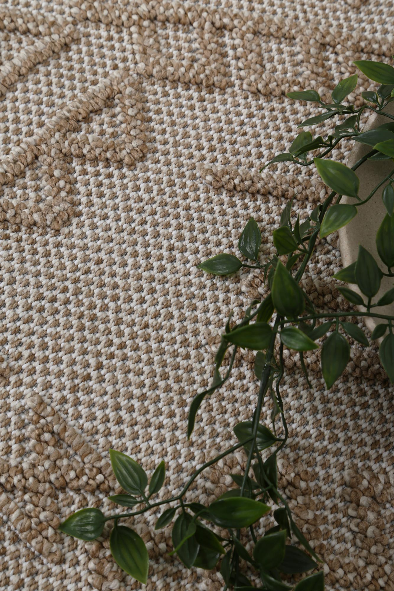 Liro Kilifa Beige Tribal Flatweave Rug