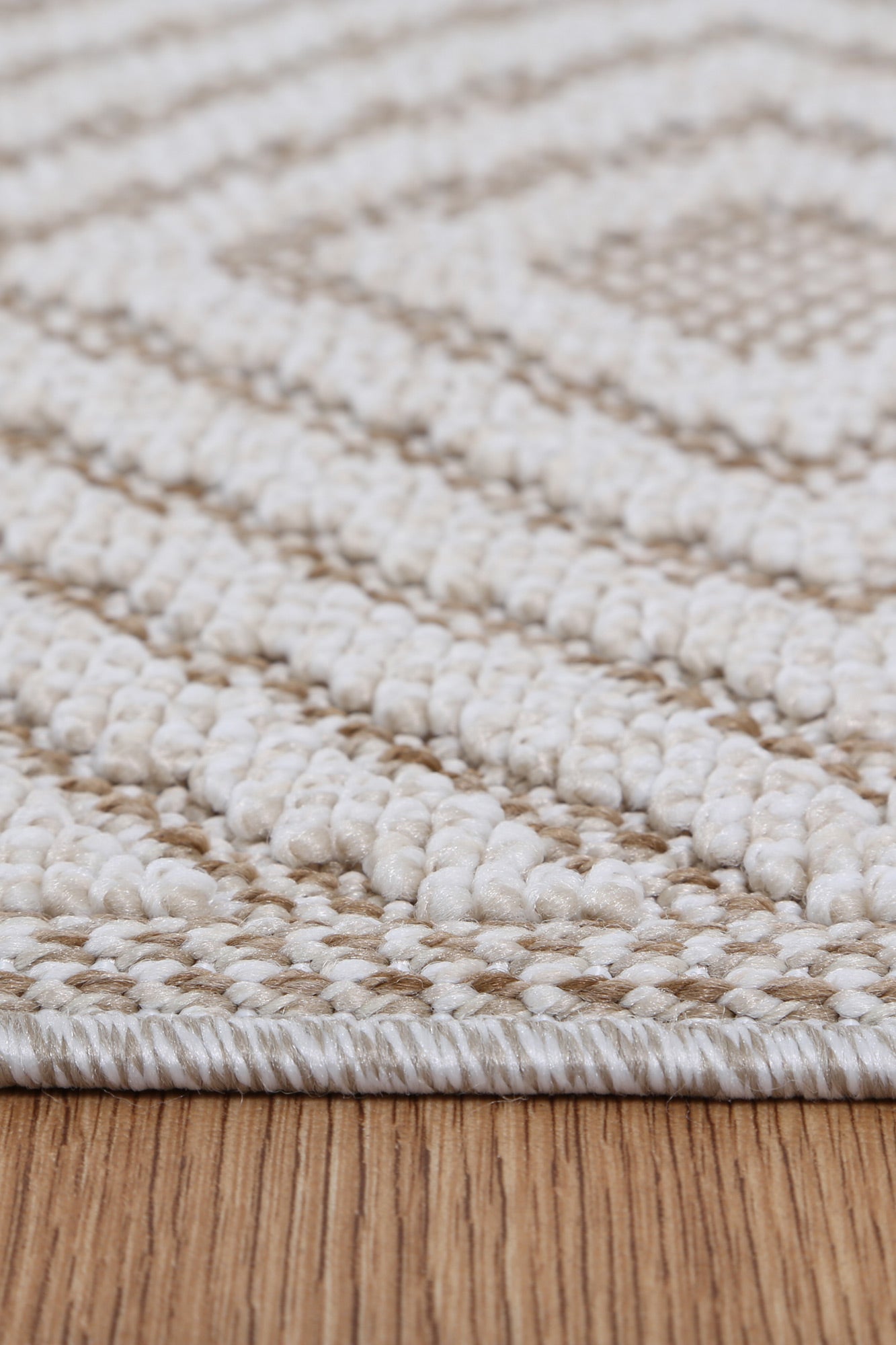 Liro Wickham Beige Geometric Flatweave Rug