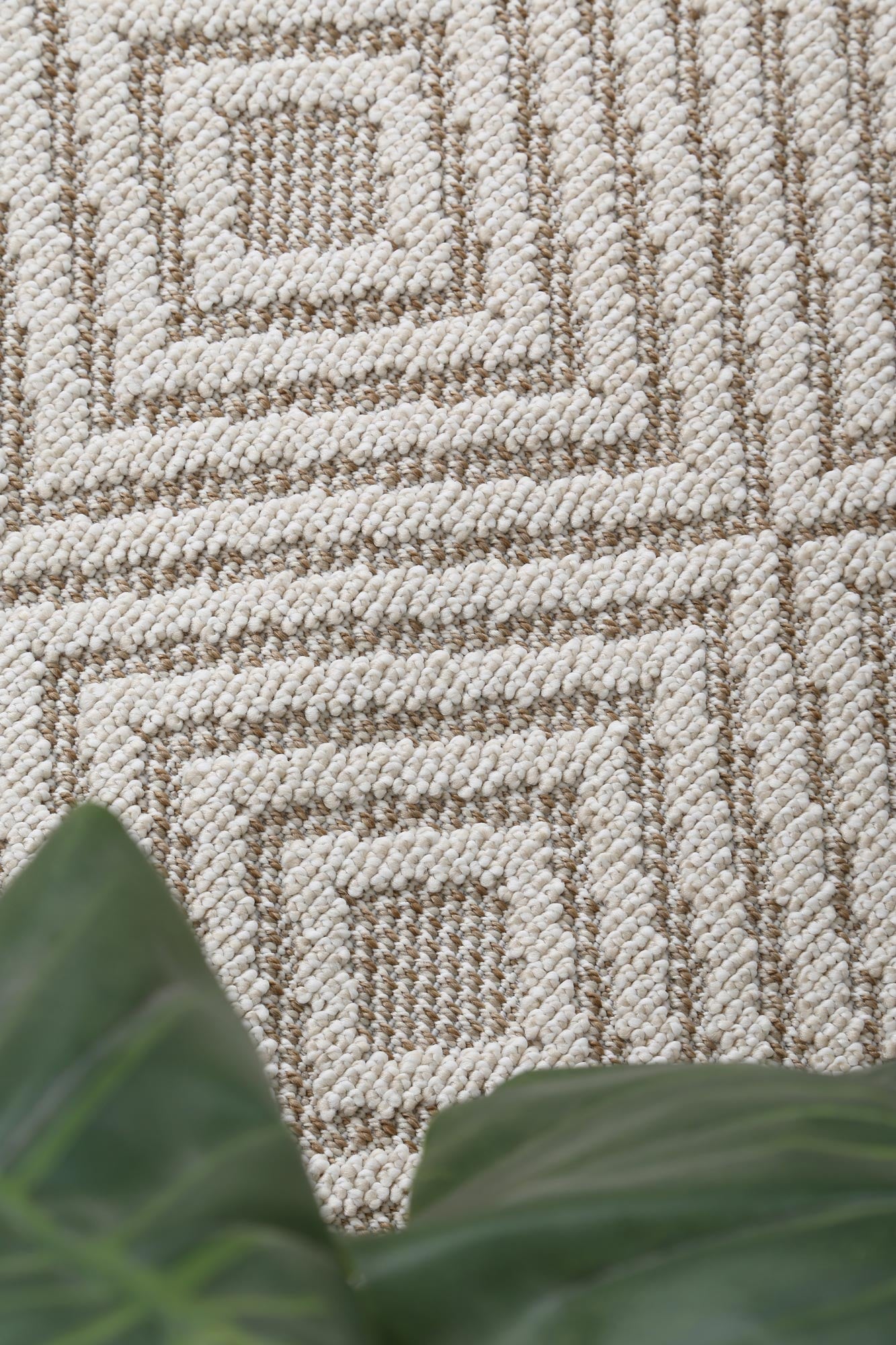 Liro Wickham Beige Geometric Flatweave Rug