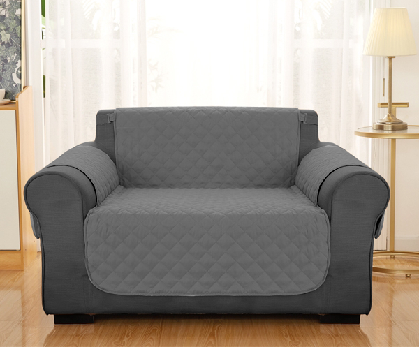 Formr Quilted Sofa Protector - Charcoal
