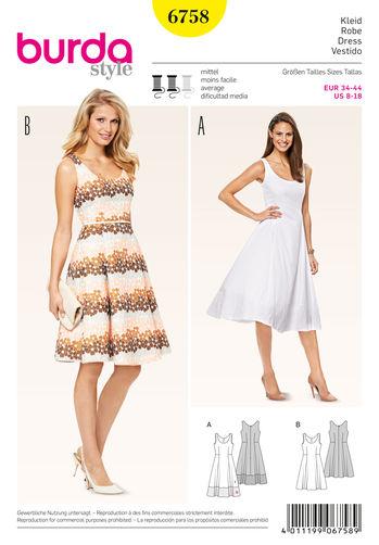 Burda Pattern 6758- Dresses
