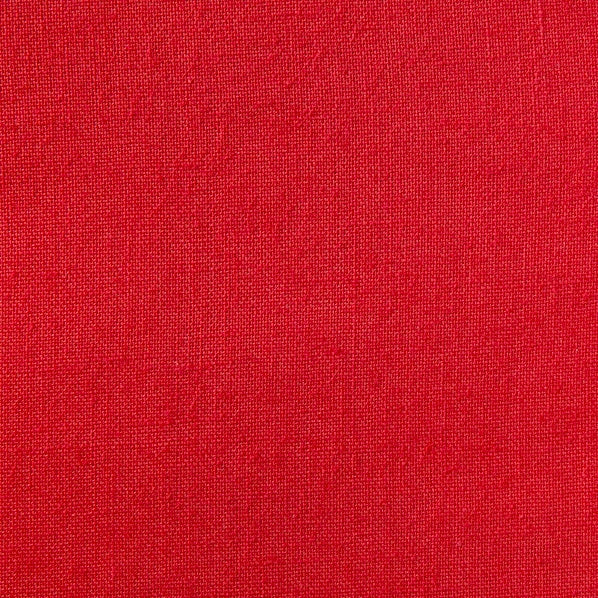Homespun Plain Fabric, Red- Width 112cm