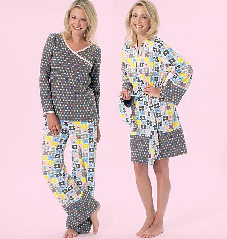 McCall's Pattern M7297 Misses'/Women's Robe, belt, Tops, Dress, Shorts and Pants