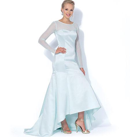 McCall's Pattern M7320 Misses'/Miss Petite Mermaid-Hem and High-Low Dresses