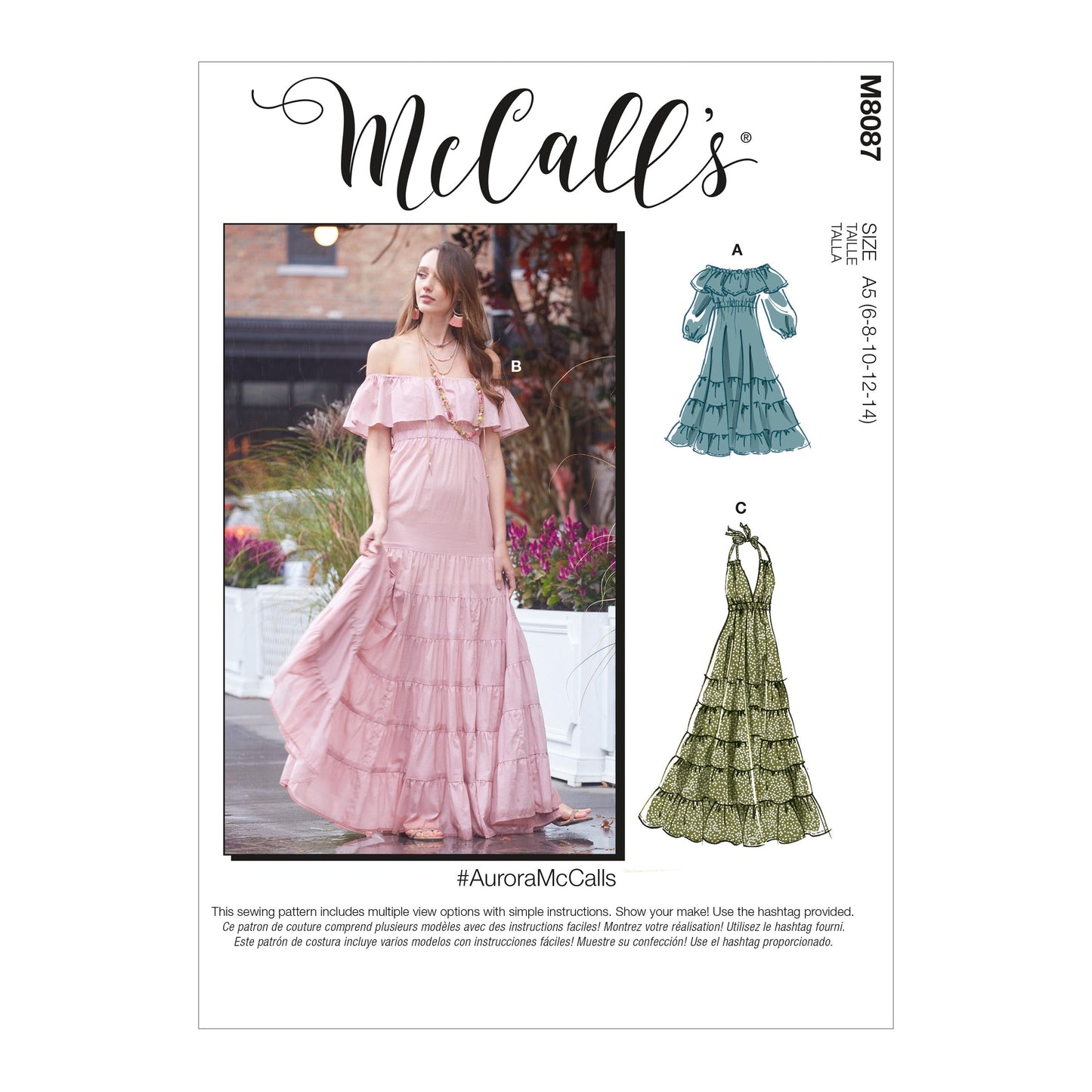 McCall's Pattern Misses' Dresses M8087 E5