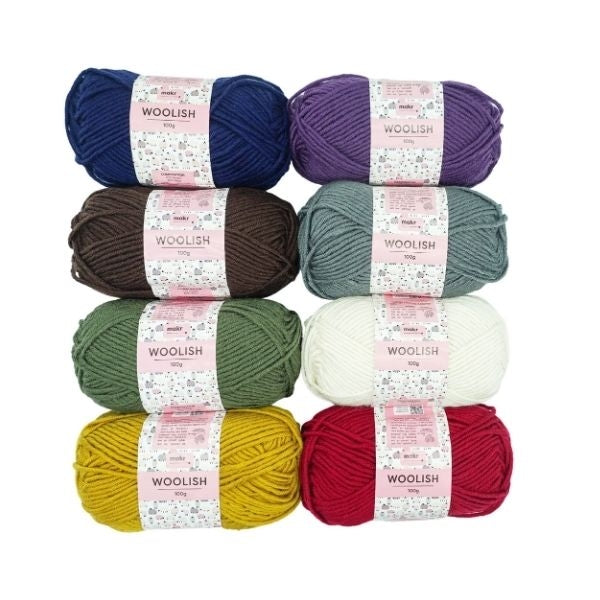 Makr Woolish Yarn, Lipstick- 100g Acrylic Wool Yarn