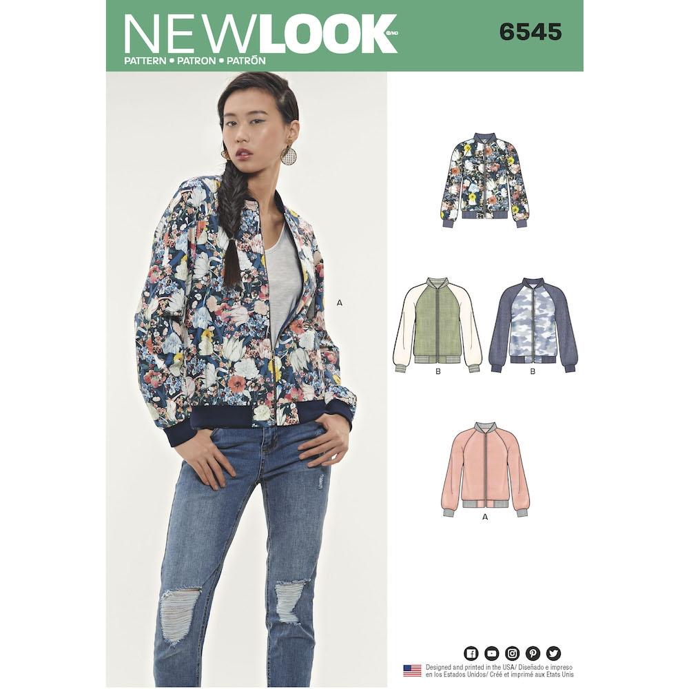 Newlook Pattern 6545 Misses' Flight Jacket