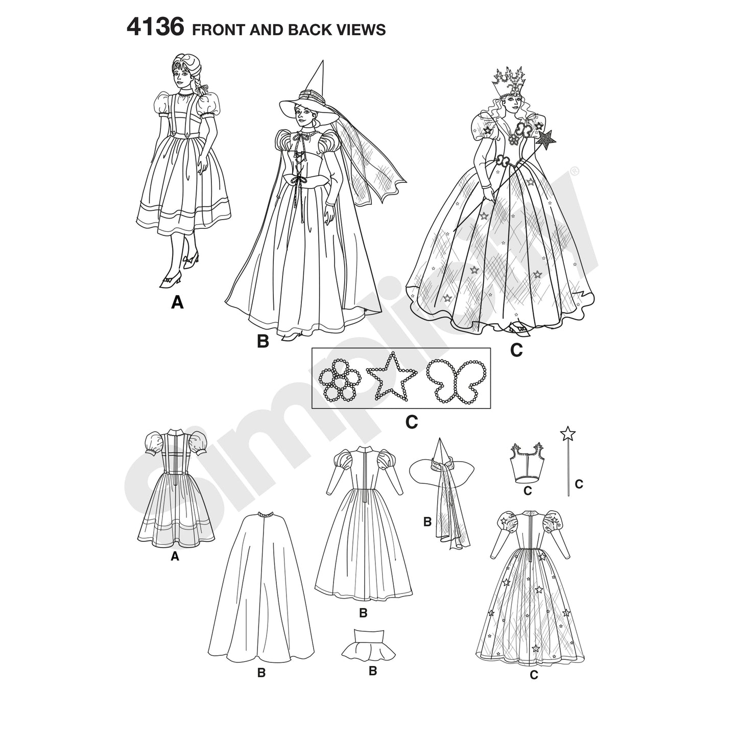 Simplicity Pattern 4136 Women's Costumes