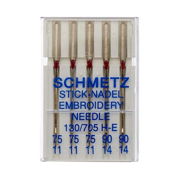 Schmetz Embroidery Needle 130/705 H-E 75/90