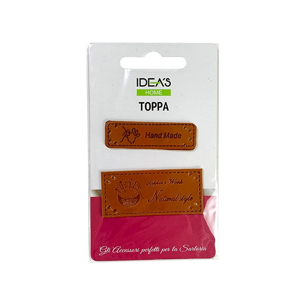 Idea's Home Iron On Patches, Handmade & Sophie's Work Natural Style- 2pk