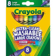 Crayola Ultra Clean Washable Crayons- 8pk