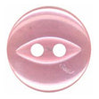 Sullivans Plastic Button 2 Hole, Pink - 14mm