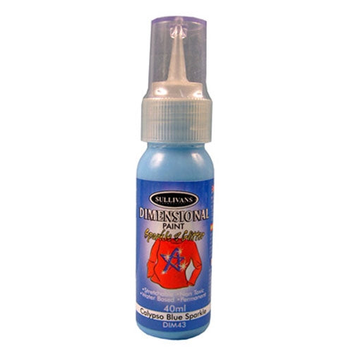 Sullivans Dimensional Sparkle Gloss Paint, Calypso Blue- 40ml