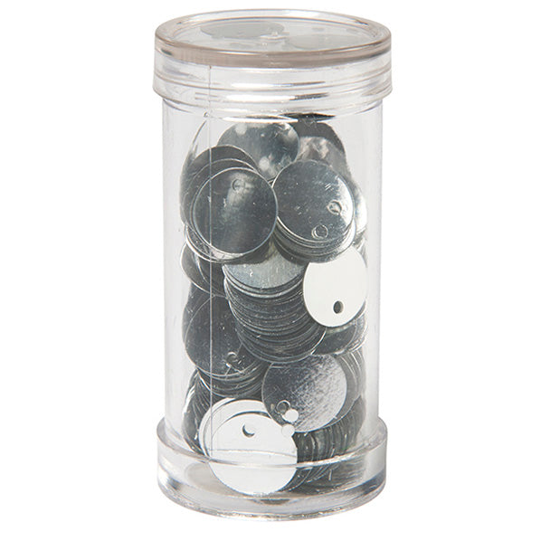 Sullivans Flat Sequins, Silver- 10mm