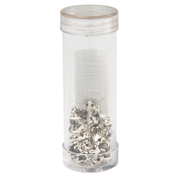 Sullivans Crystal Diamonte Beads, Black- 3x55mm