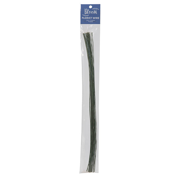 Lincraft Florist Wire 24g, Green- 50pc