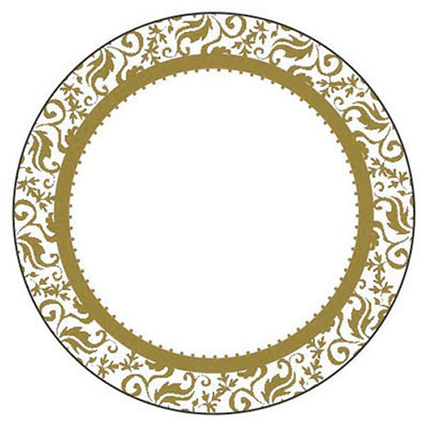Sullivans Sticker Label, Gold Round- 8cm