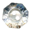Sullivans Plastic Button 2 Hole, Clear- 13 mm