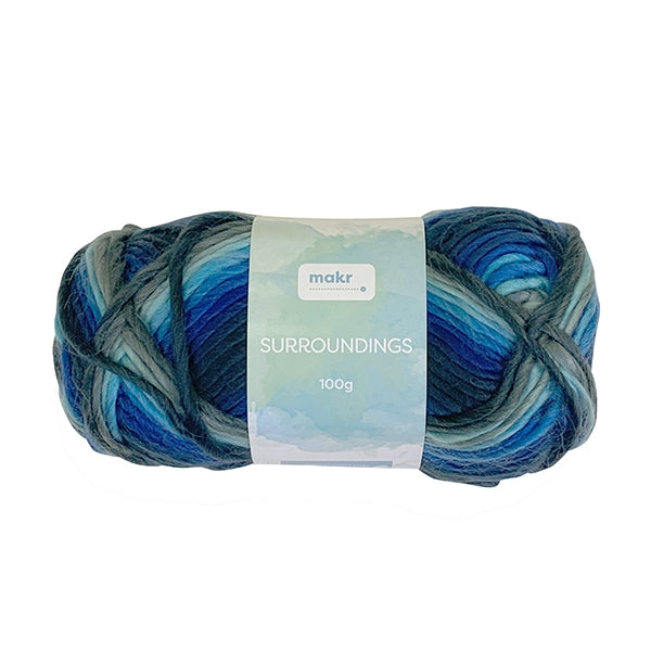 Makr Surroundings Crochet & Knitting Yarn, 100g Acrylic Yarn – Lincraft